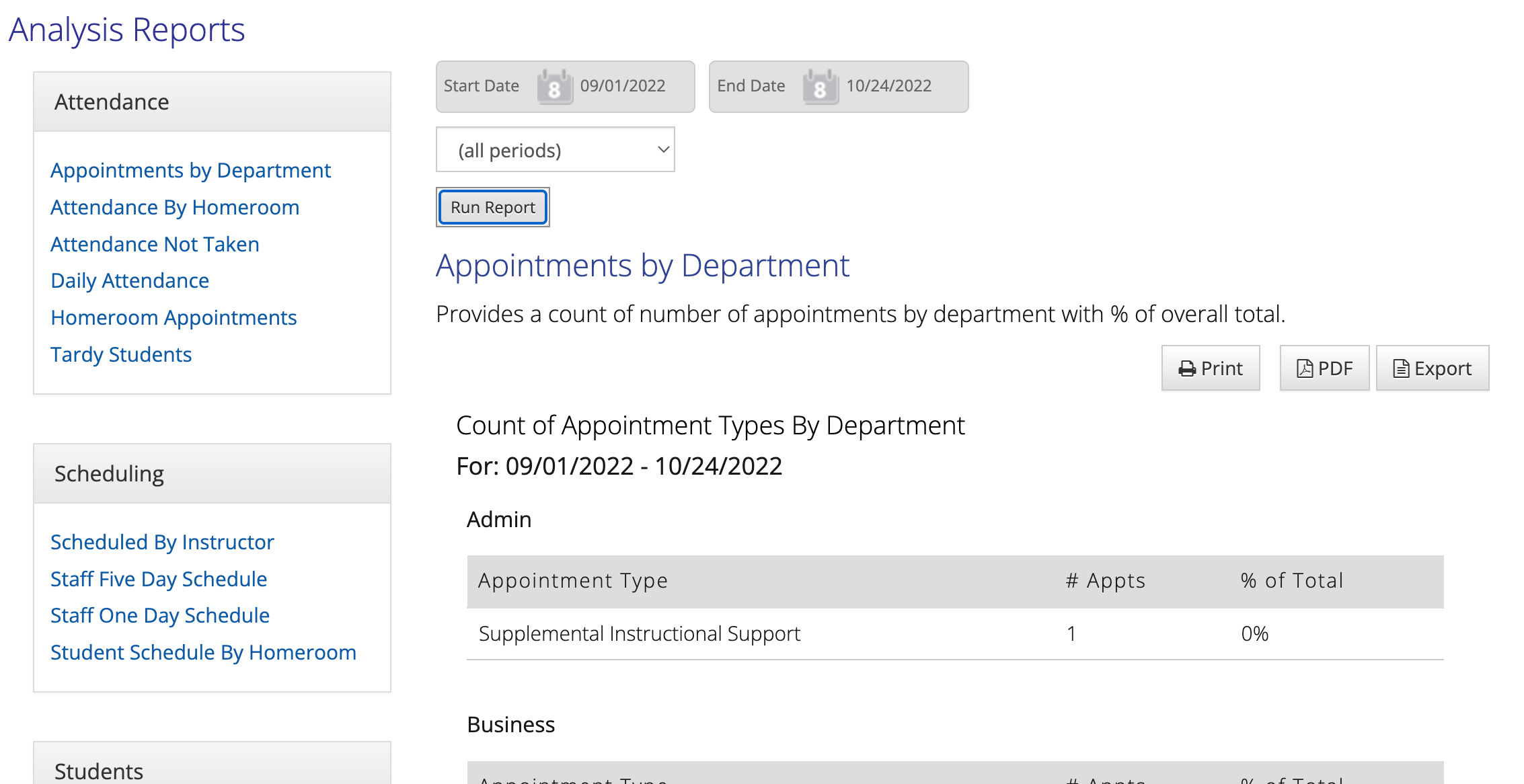 screenshot of Enriching Students
